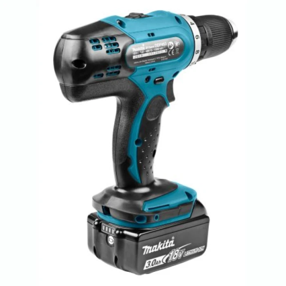 Аккумуляторная дрель-шуруповерт MAKITA LXT DDF453RFE с АКБ 2шт-18V 3.0 Аh, кейс Киев