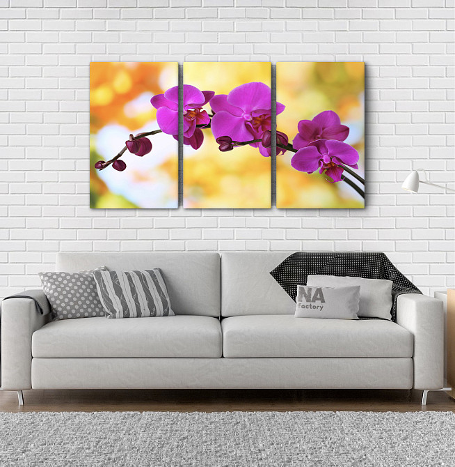Модульна картина Квіти Орхідея Аrt-136_3А Київ - фото 2