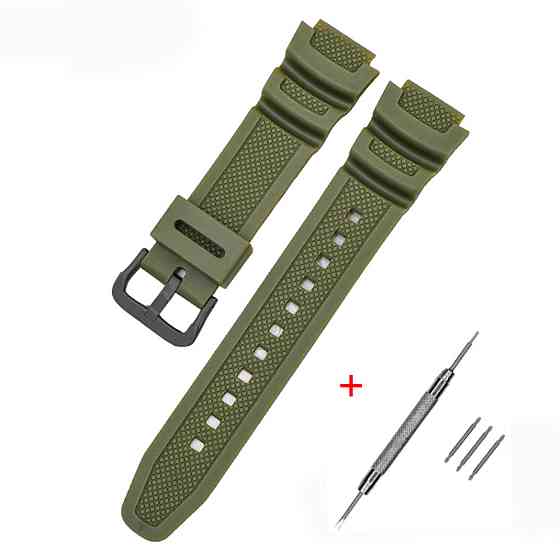 Ремінець для Casio G-Shock AE-1000/1200 Army Green BK SBR Київ