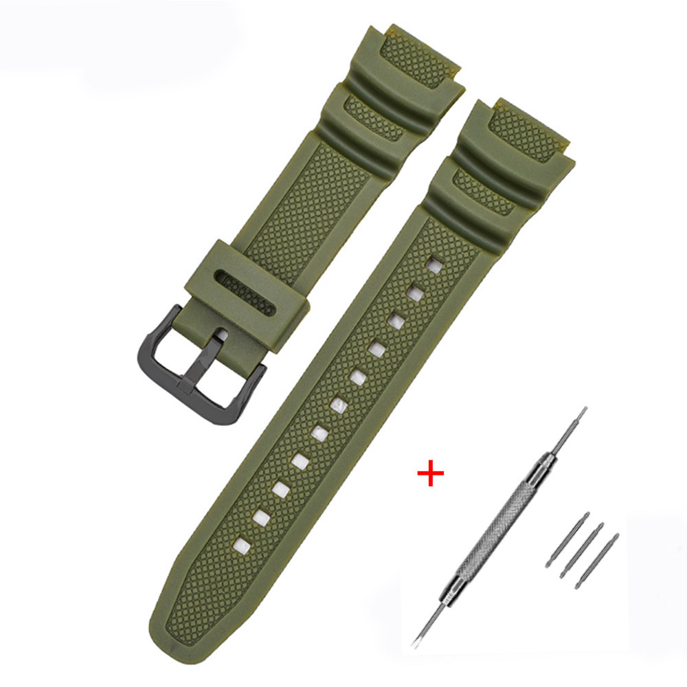 Ремінець для Casio G-Shock AE-1000/1200 Army Green BK SBR Київ - фото 1