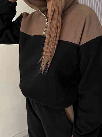 Женский теплый костюм двухцветный Одесса