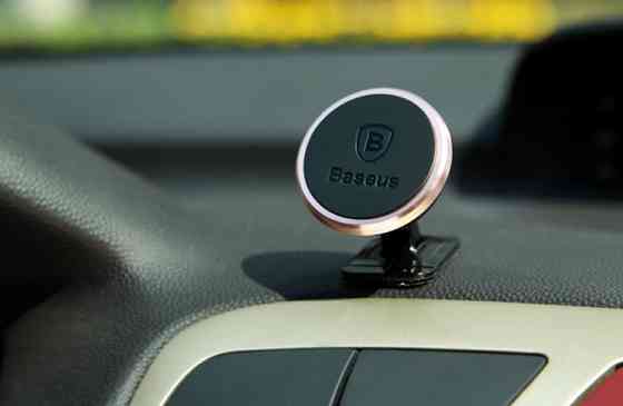 Магнитный автомобильный держатель для смартфона Baseus Car and Desk Holder SUGENT-NT0S (Серебристый) Николаев