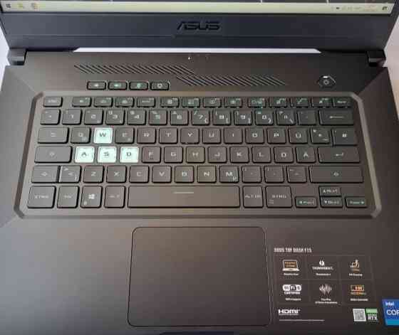 ASUS TUF DASH F15/17 11370H/RTX 3070/RAM16GB/SSD512GB Ноутбук Київ