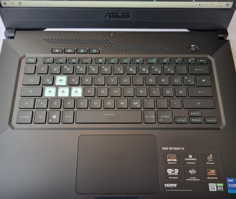 ASUS TUF DASH F15/17 11370H/RTX 3070/RAM16GB/SSD512GB Ноутбук Київ - фото 4