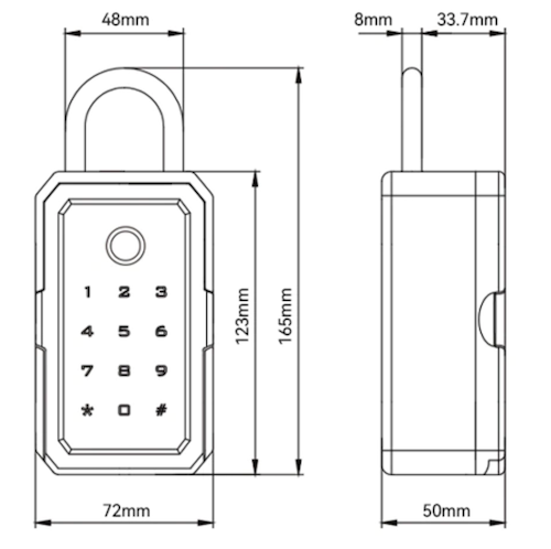 PES Key-box электронный мини сейф черный Киев - изображение 3