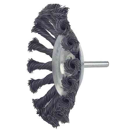 Щетка проволочная конусообразная Ø115мм хвостовик Ø6мм (стальная витая) SIGMA (9025111) Ровно