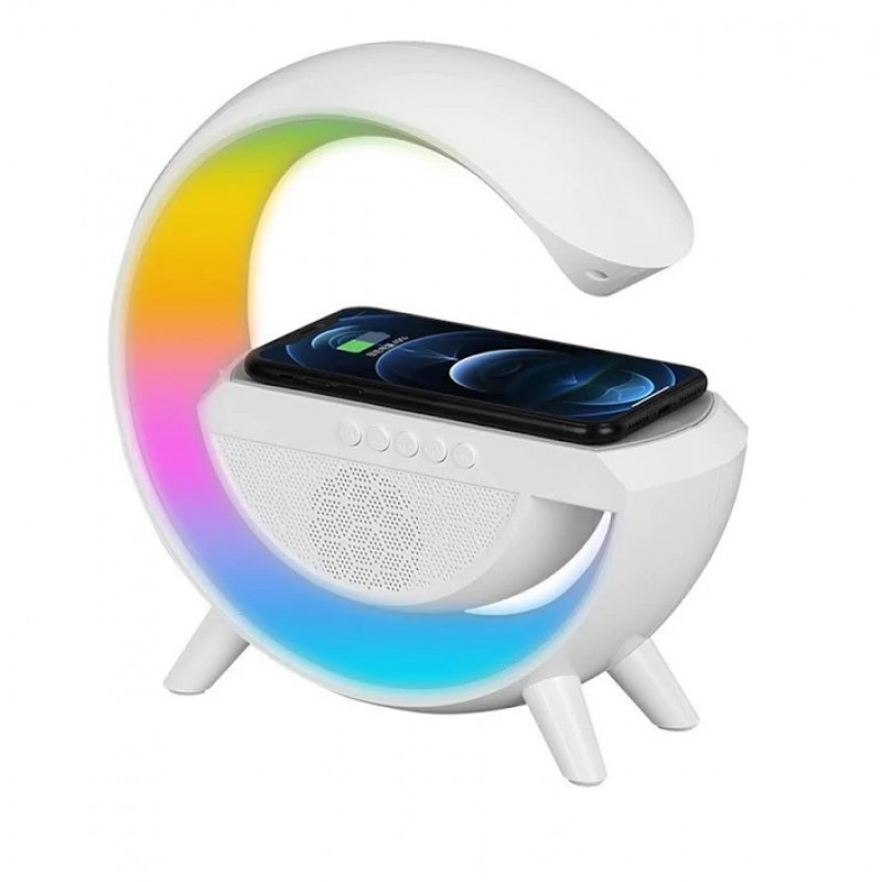 Настільна смарт лампа-нічник 3в1 G-Smart RGB підсвічування G-500 USB - TypeC,1200 мАг, microSD, AUX Одеса - фото 3