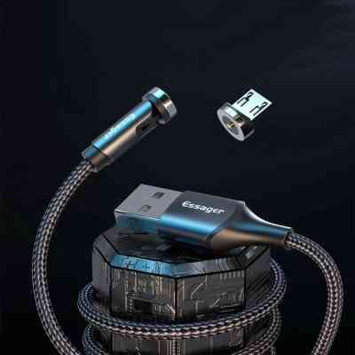 Дата кабель USB 2.0 AM to Micro 5P 1.0m magnetic black Essager (EXCCXM-WC0G) Винница