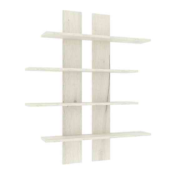 Полиця навісна ПН-6, Дуб Крафт Білий, 910/160/1100 Львів