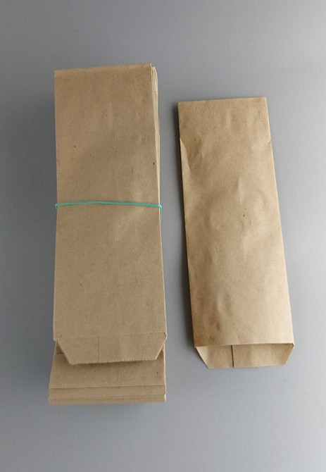 Бумажные пакеты саше  8 см*23см коричневый (100 шт) Харьков - изображение 2