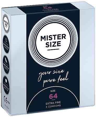 Презервативы Mister Size 64 mm (3шт) Sex Aura Киев
