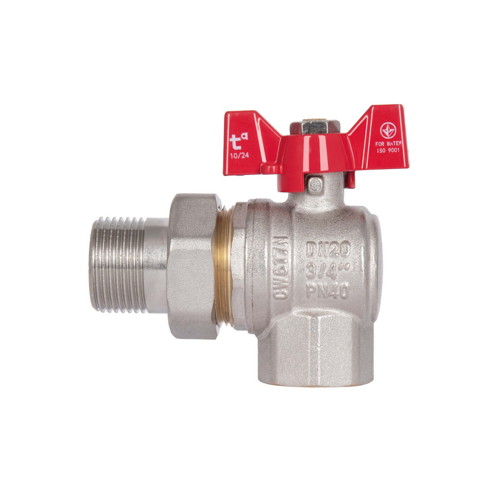 Кран кульовий "Американка" Thermo Alliance Standart кутовий 3/4" ВЗ SD222W20 Київ - фото 13