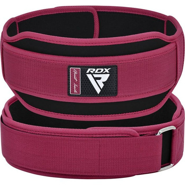 Пояс для важкої атлетики RDX RX5 Double Belt неопреновий Pink S Каменское - изображение 1