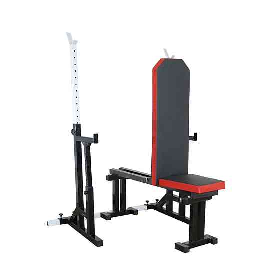 Лавка для жиму регульована 40 на 40 мм + Стійки зі страхувальними упорами 40 на 40 мм Київ