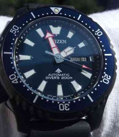 Японські механічні (200 м) дайвери Citizen NY0158-09L Сапфір РРЦ-$575 Київ