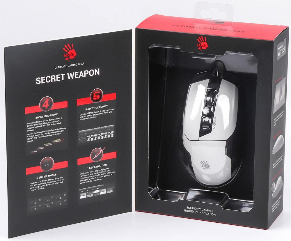 Мишка A4Tech Bloody W70 Max Panda White Білий Харьков - изображение 9