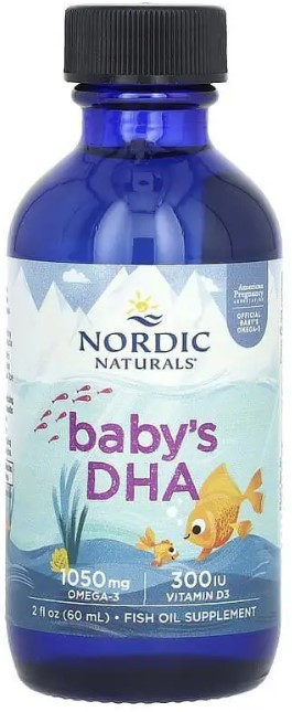 Nordic Naturals Baby’s DHA, жидкий рыбий жир с витамином D3, 60 мл Киев - изображение 1