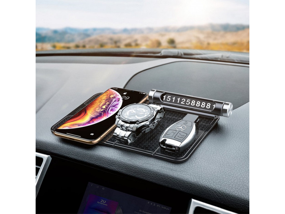 Антиковзний складаний килимок для телефона Baseus Folding Bracket Antiskid Pad SUWNT-02 (Прозорий) Николаев - изображение 5