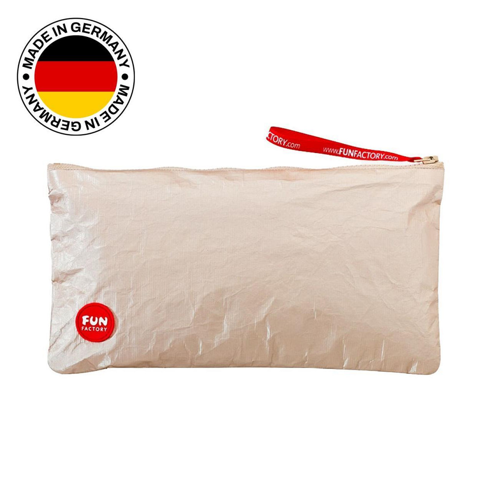 Сумка для секс-игрушек Fun Factory TOYBAG M, золотистая, на молнии, 25x12 см Sex Aura Киев - изображение 1