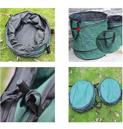 Мешок-сумка садовый для мусора тканевый многоразовый с ручкаками складываемый, для сада и огорода объёмом 86 л Каменец-Подольский