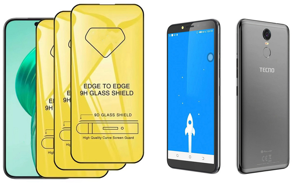 Захисне скло DefenzoGlass для TECNO Pouvoir 2 Pro (LA7 pro) – подвійна міцність Київ - фото 3