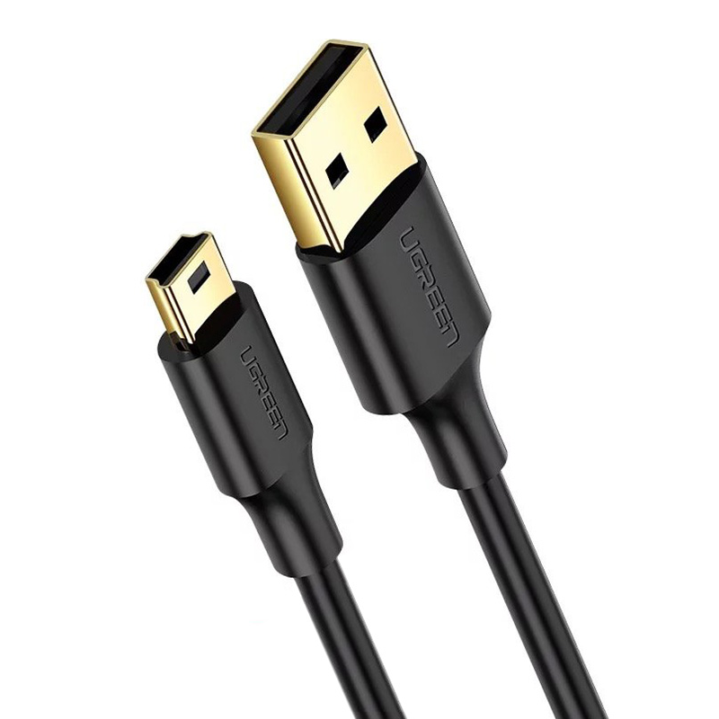 Кабель UGREEN USB 2.0 A - Mini 5 Pin, 1.5 м, черный Киев - изображение 4