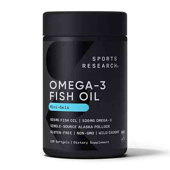 Омега 3 из аляскинского минтая Sports Research Omega-3 Fish Oil Alaska 625mg 120 гел капс Киев