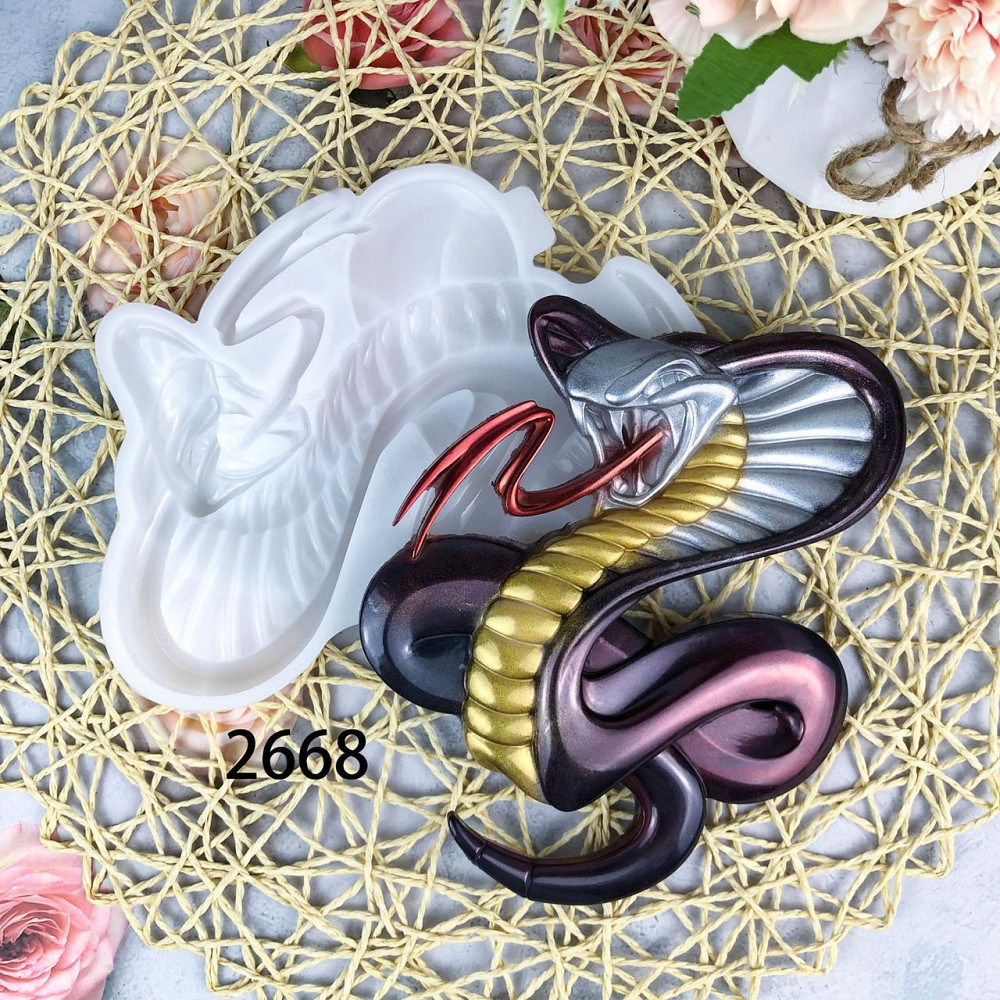 Молд силиконовый Кобра 156 на 189 мм серый Киев - изображение 1