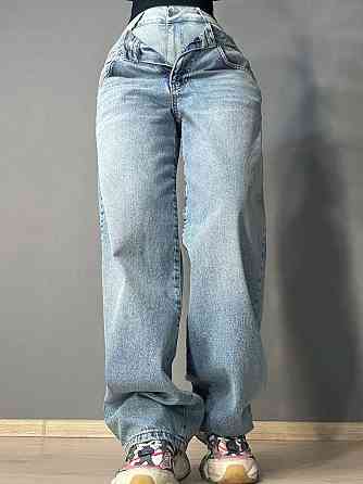 Джинсы женские Its Basic 4607-4 BARREL skater с двойным поясом голубые, голубой, 36, 36, 74 см, 99 см Киев