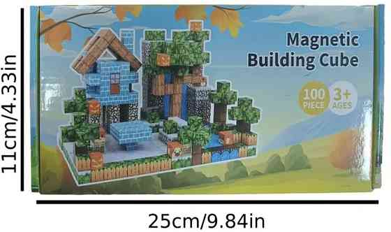 Конструктор магнитный Майнкрафт 100 блоків. Харків