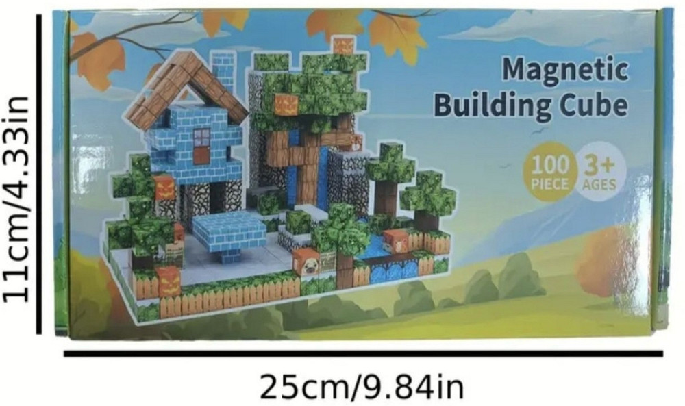 Конструктор магнитный Майнкрафт 100 блоків. Харьков - изображение 2