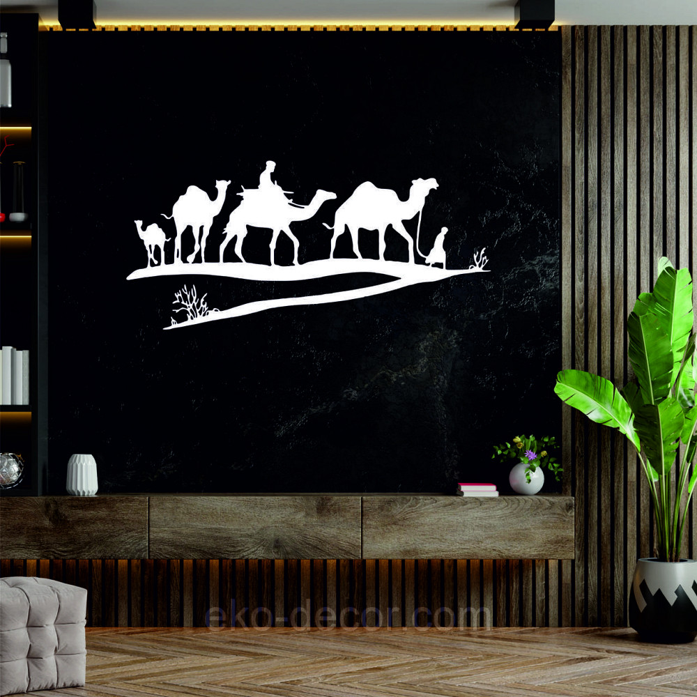 Декоративне настінне Панно «Караван» Декор на стіну 70*33 см, Білий Київ - фото 10