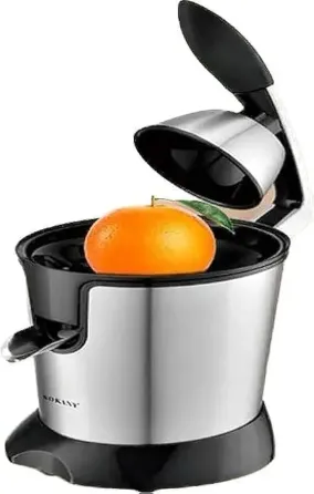 Соковыжималка для цитрусовых Sokany из нержавеющей стали 400 мл 350 Вт JE-651E серебристо-черная Коломия