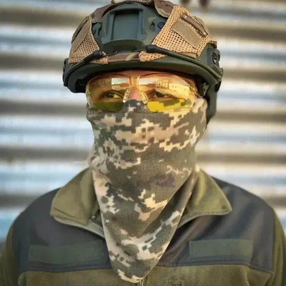 Бафф з утяжкою, шарф-труба фліс Піксель ЗСУ Запоріжжя