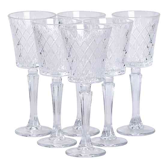 Yiwu Набір келихів для вина 6 шт 225 мл на високій ніжці HP-19-128 Киев