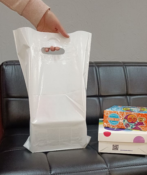 Пакет банан АКТ, 30х40(+3)см, 50 мкм, (100 шт.) белый, LDPE пищевой Павлоград - изображение 7