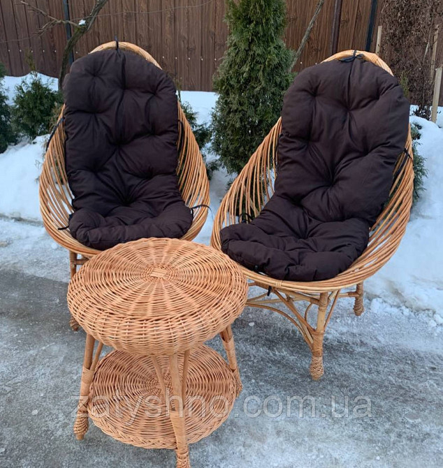 Набор мебели балконный/ Набор мебели плетенный с накидками Киев - изображение 3