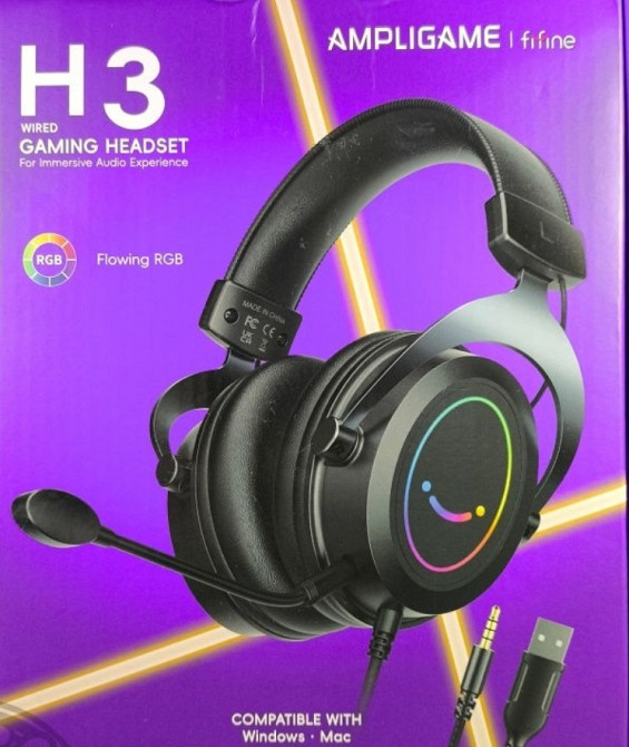 ‼️Fifine H3 Ampligame - Ігрові навушники, гарнітура + гарантія 90 днів Киев - изображение 5