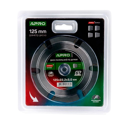 Диск пиляльний по дереву d125мм*22,23мм 6T APRO Житомир - фото 5