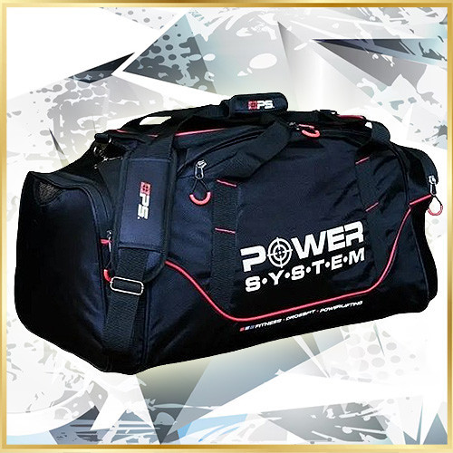 Спортивная сумка Power System Gym Bag Magna водоотталкивающая сумка с отсеком для обуви и плечевым ремнем Киев - изображение 1