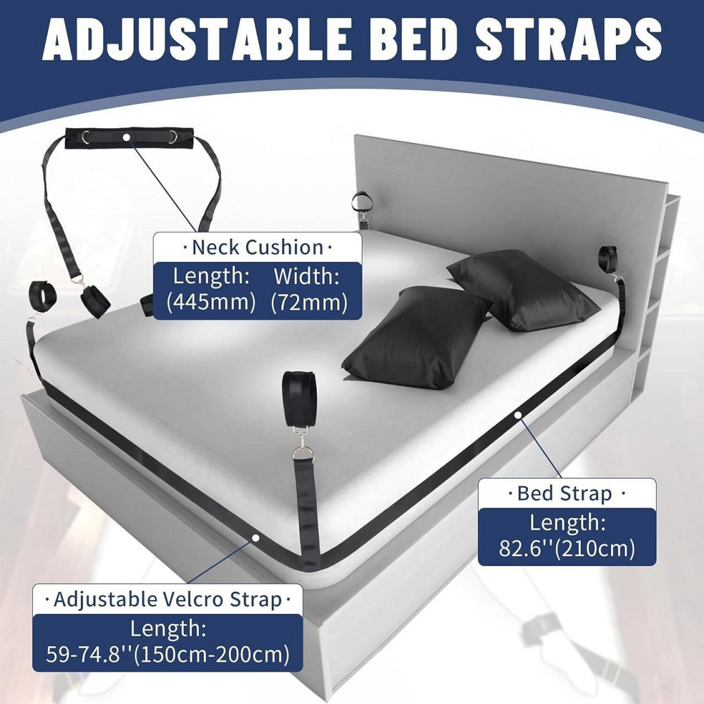 БДСМ-набір LOCKINK YEAHWOW Bed Restraint set Sex Aura Київ - фото 4