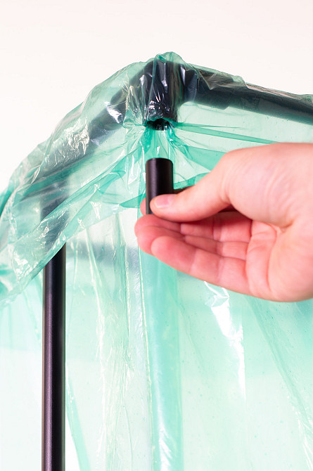 Портативний тримач сміттєвих пакетів Treho 120 - стійка для сміттєвих мішків, відкритий контейнер Бориспіль - фото 6