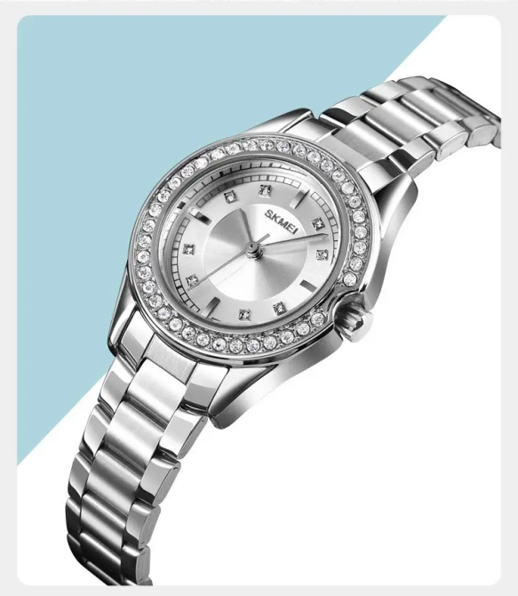 Жіночий класичний годинник Skmei 1534 (Сріблястий) Вінниця - фото 4