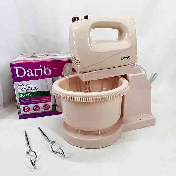 Стационарный миксер с чашей Dario DM3010B 300 Вт, Миксер для взбивания кремов для теста EF-52 Киев