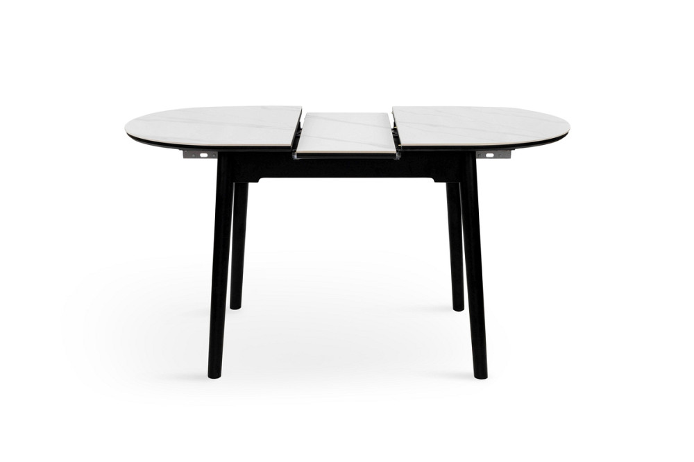 Стіл Тітан 110/140*75, чорний/керам білий Киев - изображение 3