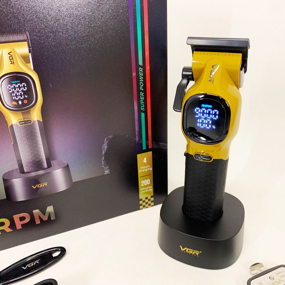 Електронна машинка для стрижки VGR, Тример для скронь Модний машинка стрижки волосся OJ-43 Івано-Франківськ - фото 6