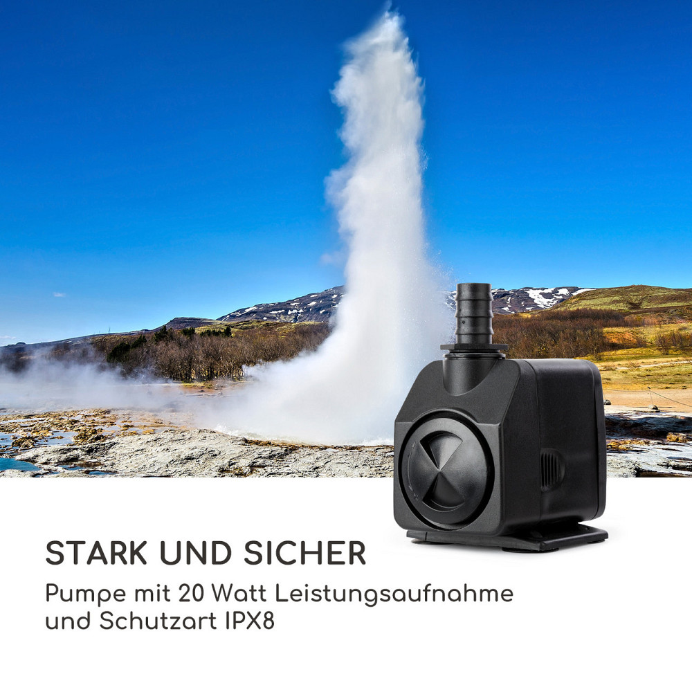 Фонтан Блумінгстоун Садовий фонтан Декоративний фонтан 20 Вт Цинковий світлодіодний насос (Німеччина, читати Рівне - фото 7