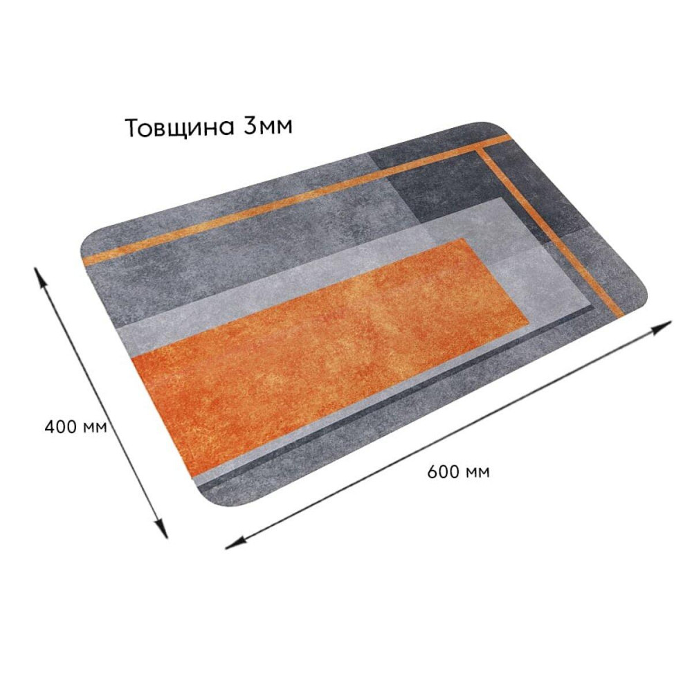 Вологопоглинаючий килимок 40х60х3мм SW-00002552 Київ - фото 3