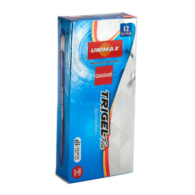 Ручка гелевая Unimax Trigel, красная (UX-130-06) Винница - изображение 3