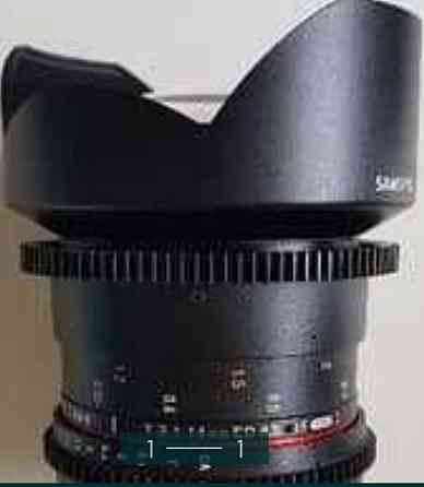 Об'єктив: Samyang T 3.1, 14mm. Cine ED AS IF , UMC для Canon. Київ